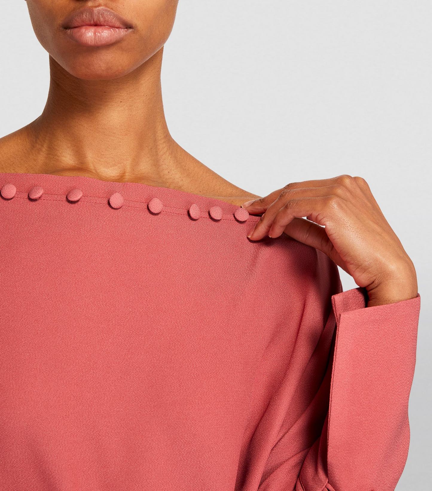 MODERN ELEGANCE BUTTON STYLE CLOSURE LONG KAFTAN