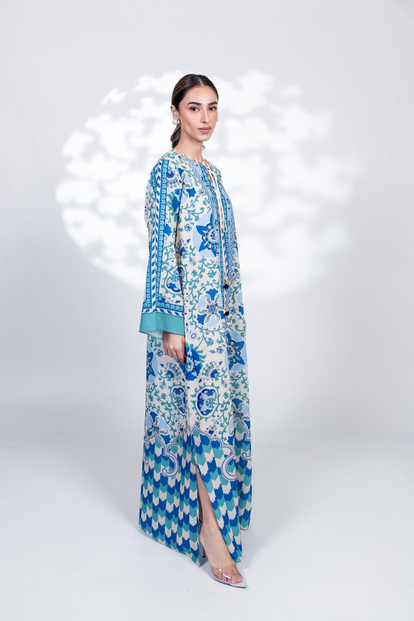 COBALT MOSAIC PREMIUM LONG DRESS
