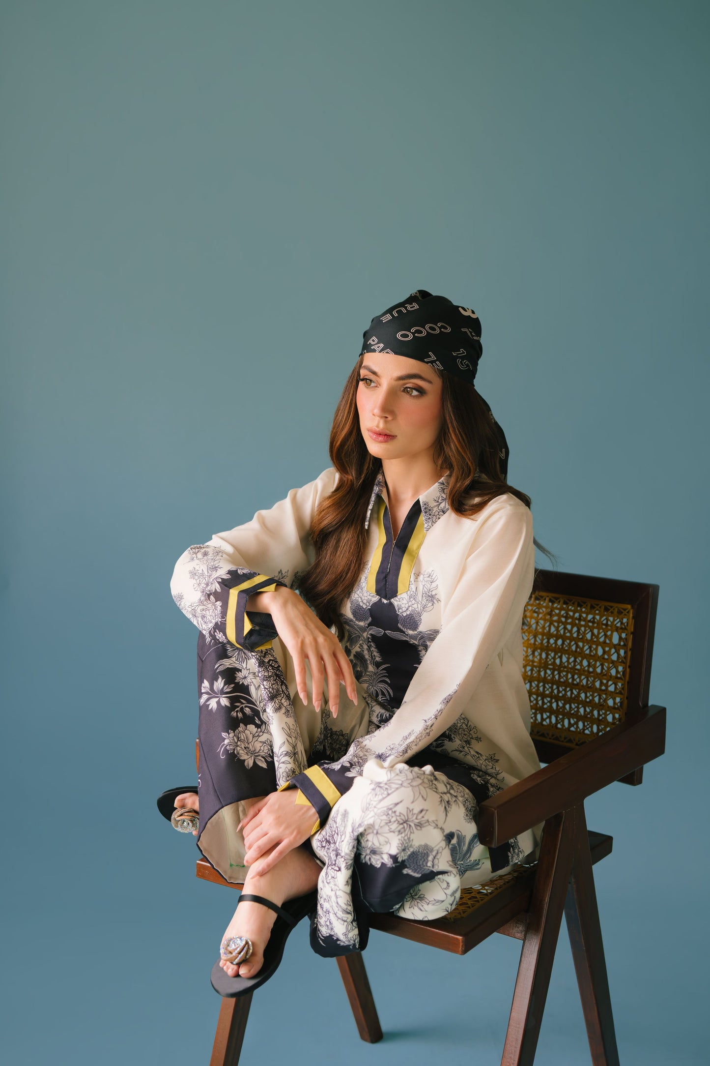 BAROQUE SHINE PREMIUM TOP AND PANT SET