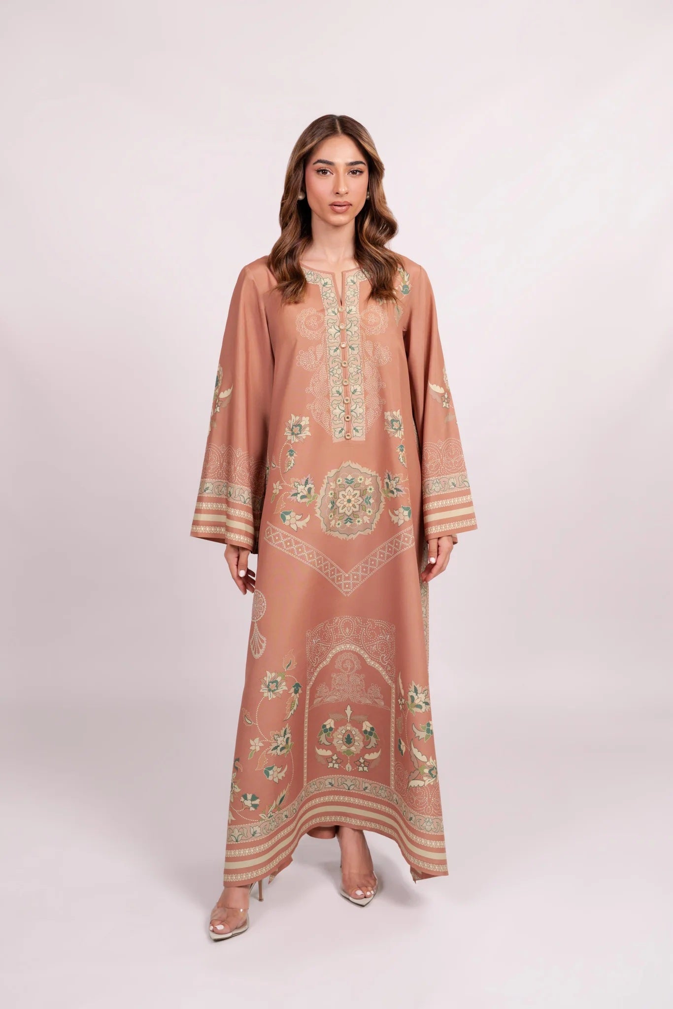 EARTHEN TONE PREMIUM LONG DRESS