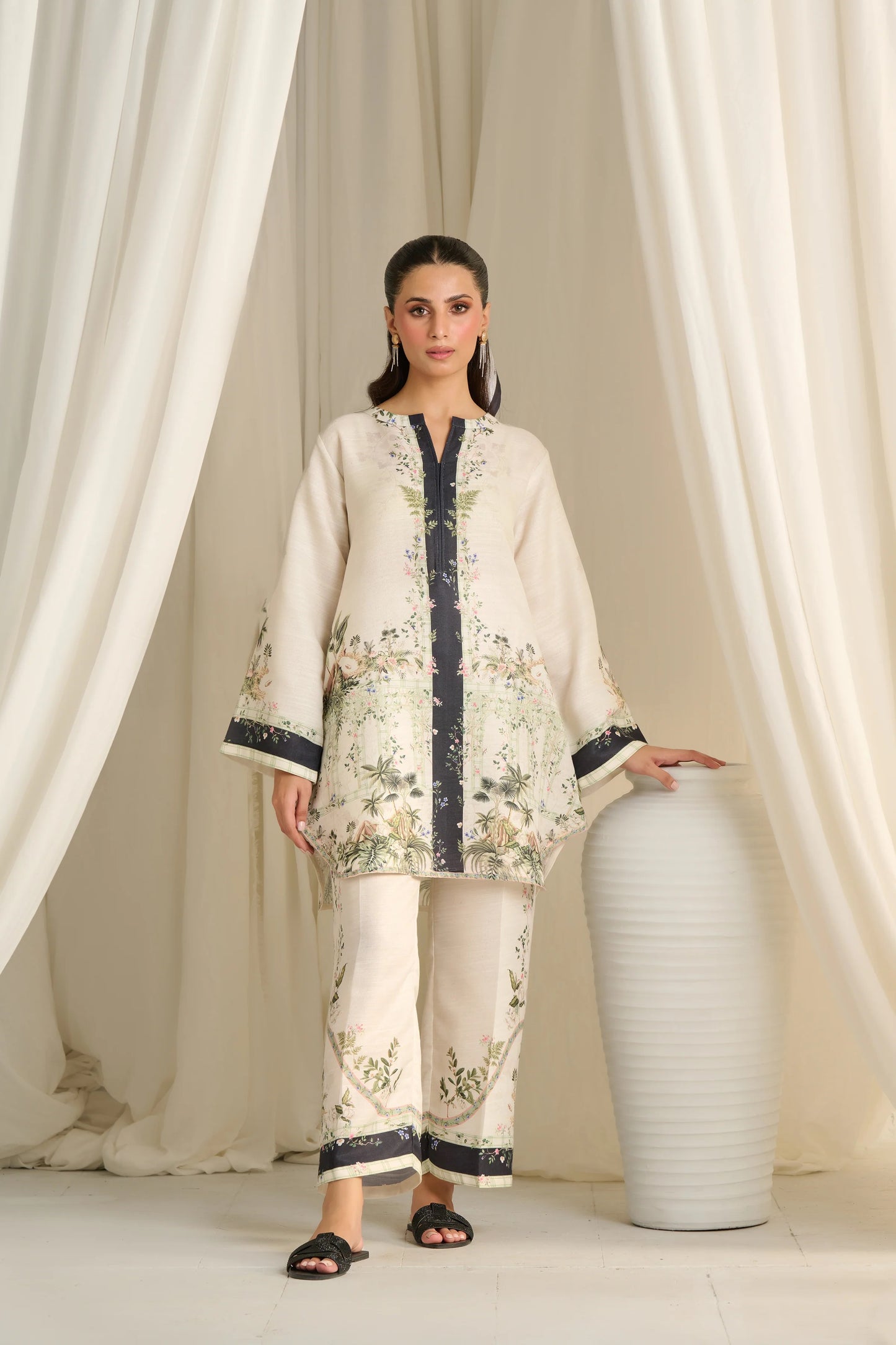 BOHO IVORY ELEGANT COORD SET