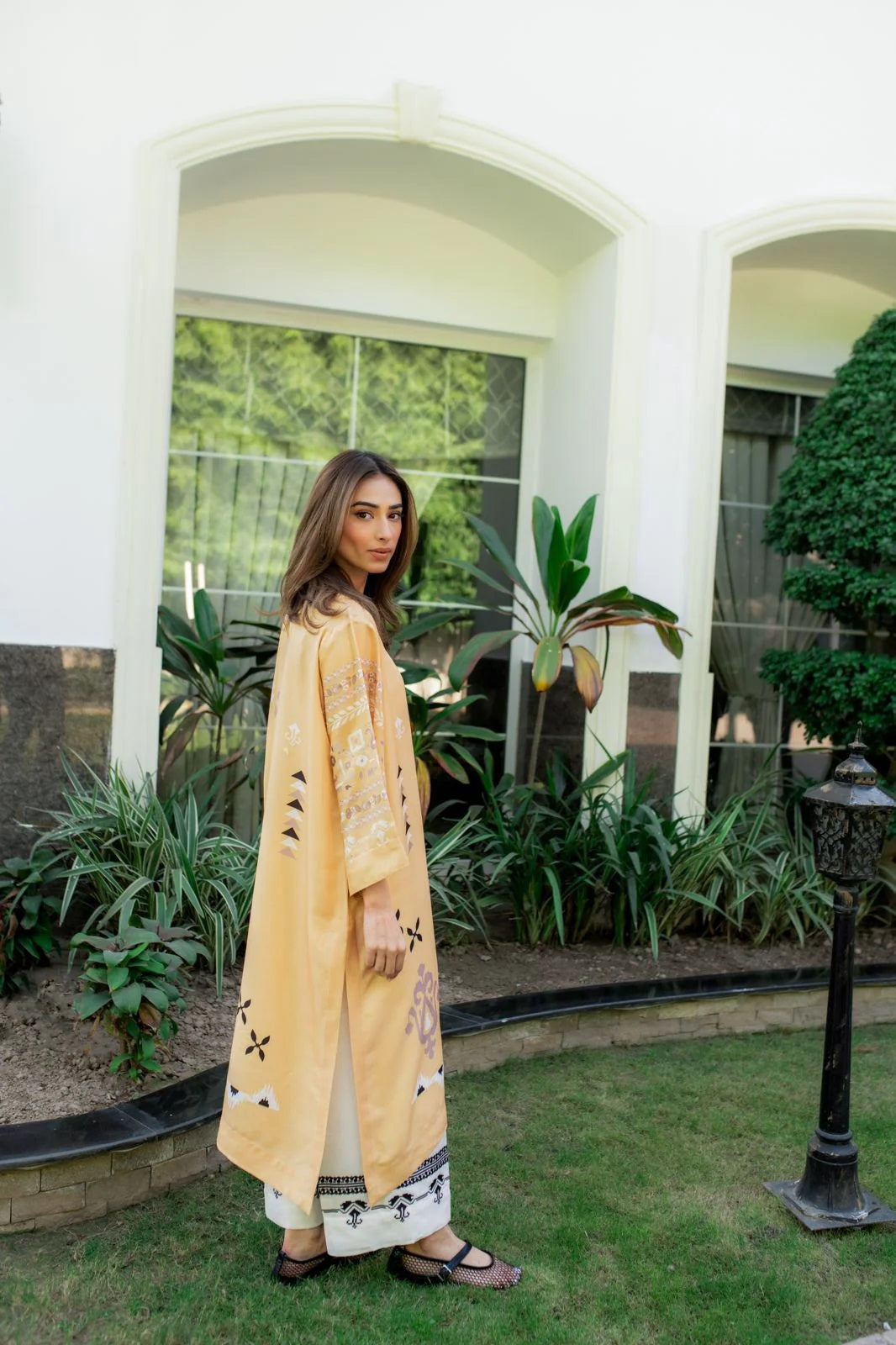 ALINOR CANARY PREMIUM LONG DRESS WITH PANT