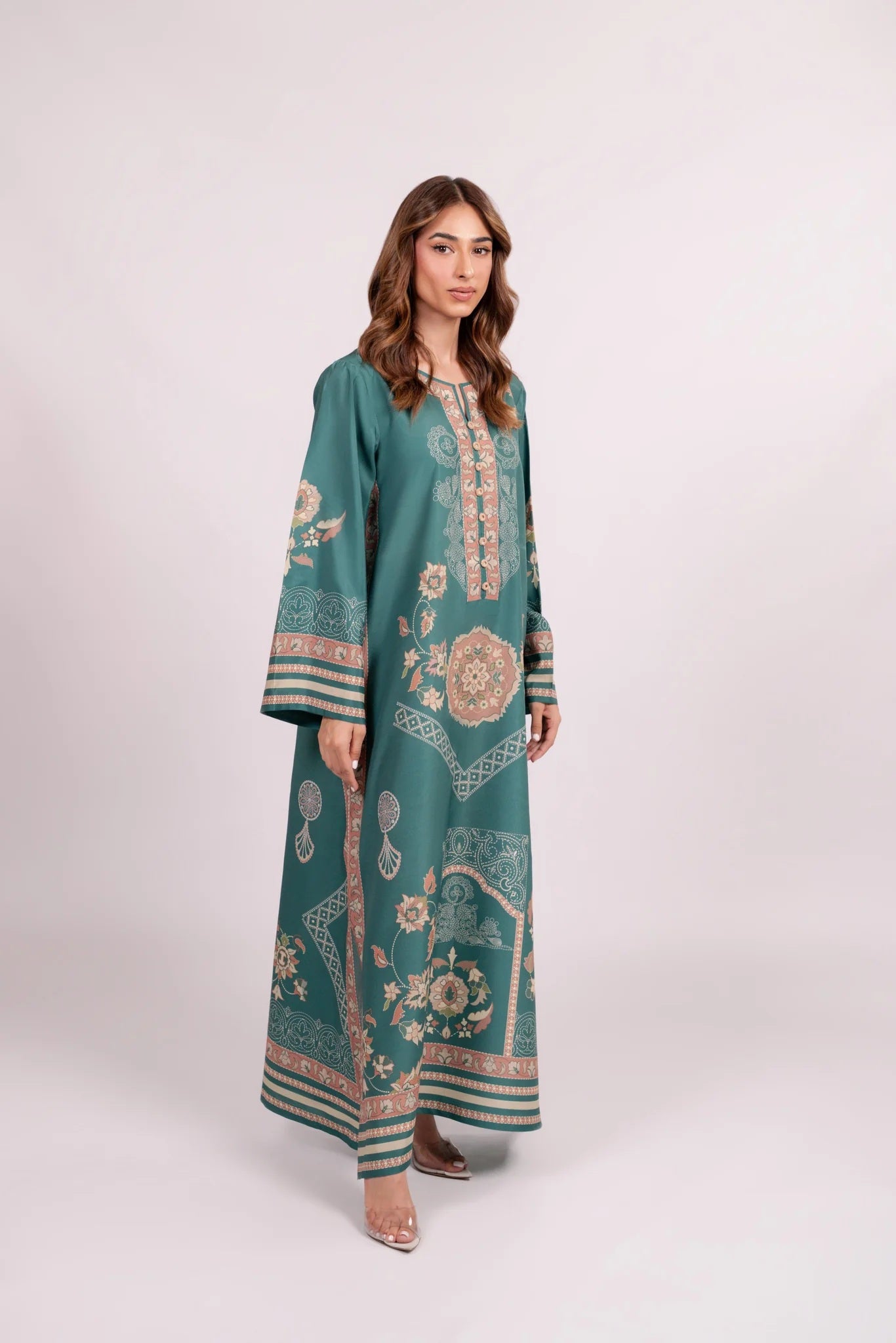 EARTHEN TONE PREMIUM LONG DRESS