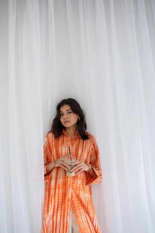 DORI LINE PRINTED LONG DRESS