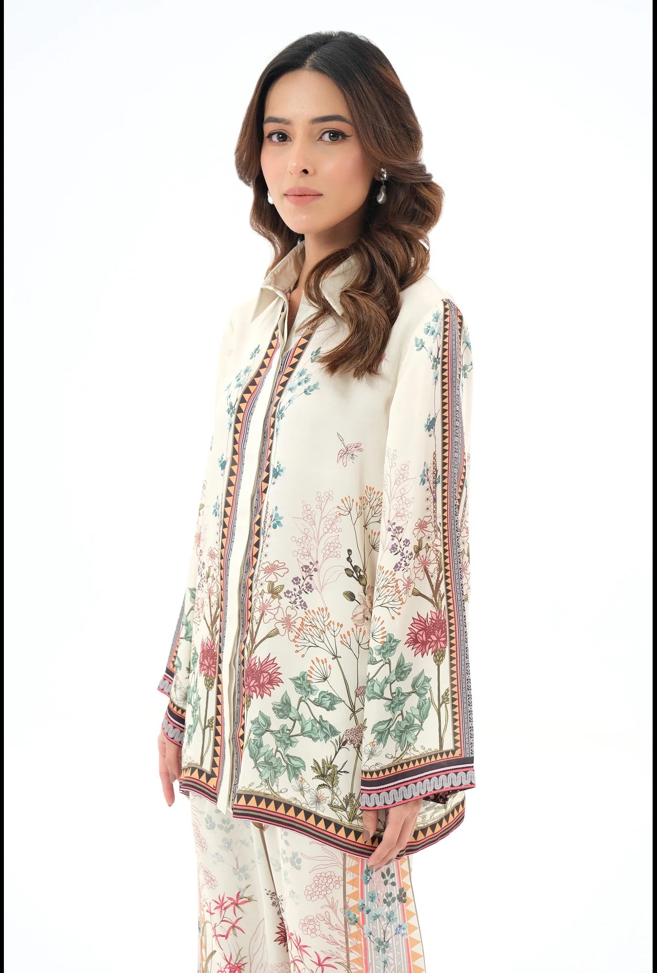 PORTOFINO White FLORAL PREMIUM COORD SET