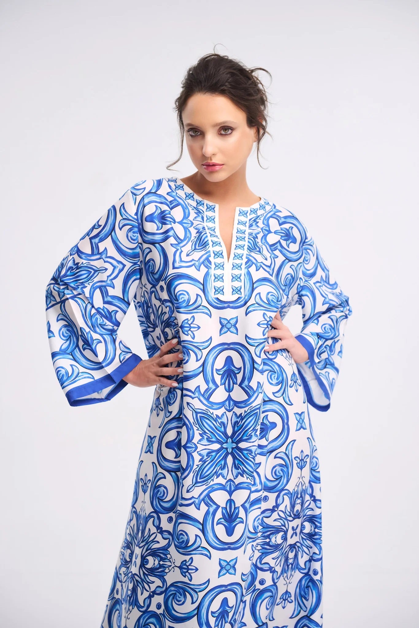 TANEIRA FLORAL PRINTED LONG DRESS