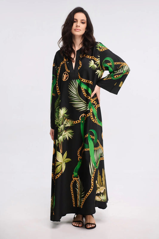 LUXE WEAR LOUNGE KAFTAN DRESS