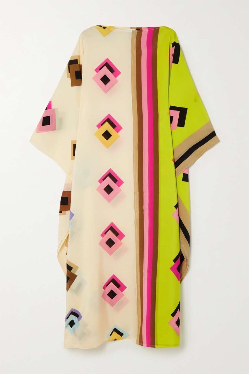 SATIN SILK LONG SCARF DRESS