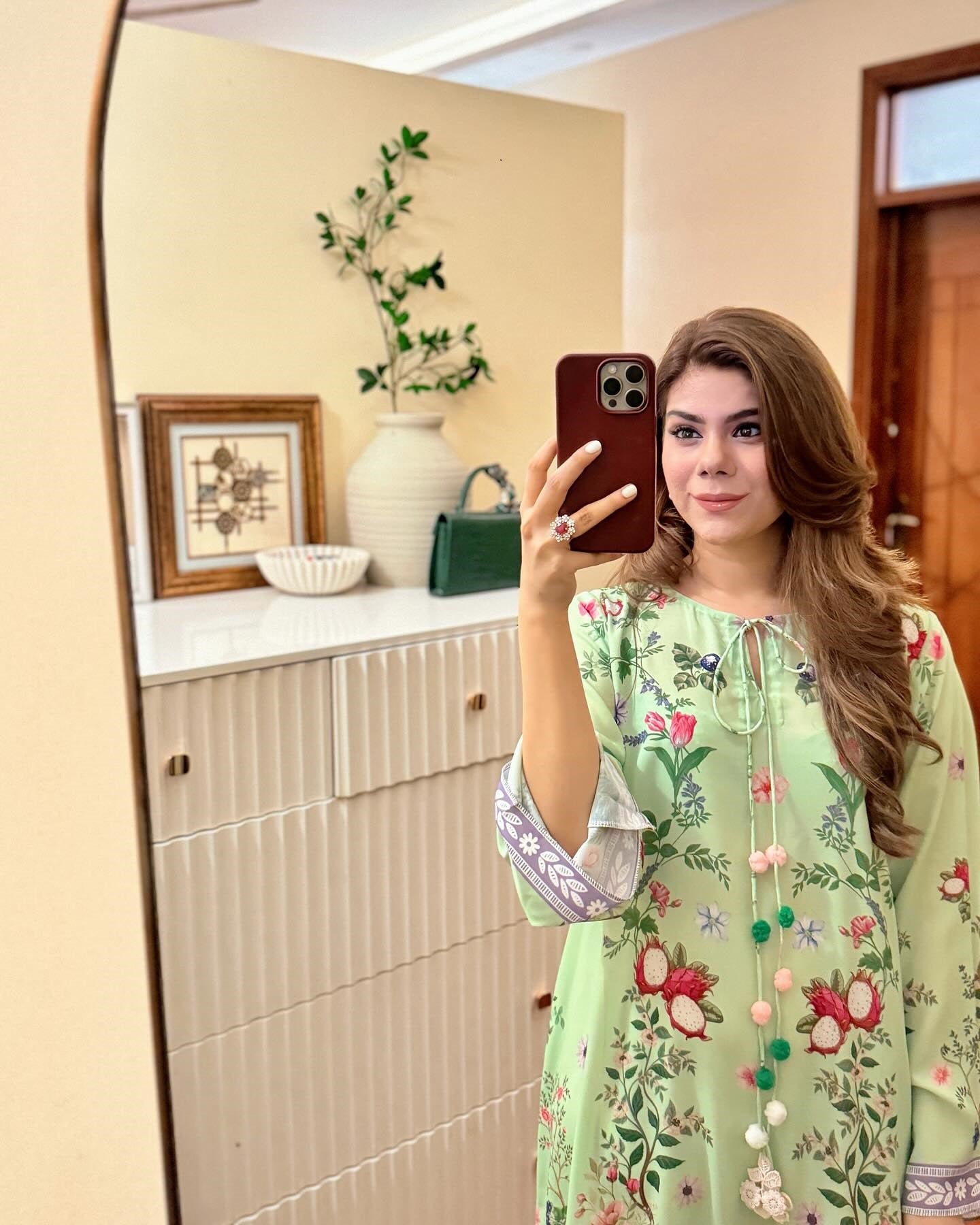 VERDANT BLOOM PREMIUM LONG DRESS