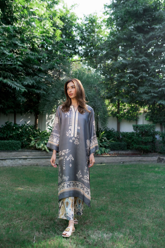ALINOR RUSSET PREMIUM LONG DRESS WITH PANT