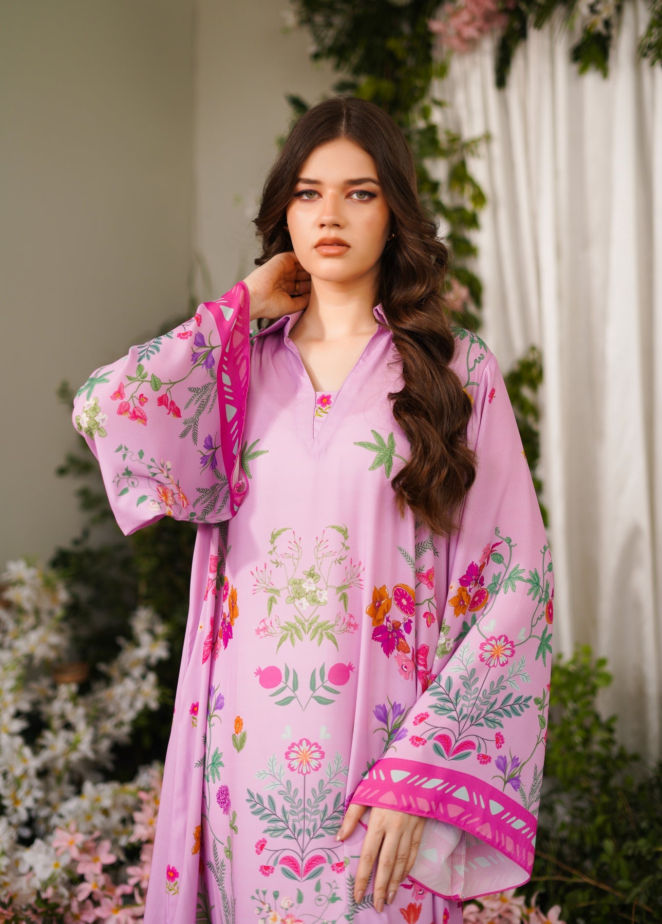 ARTISTIC BLOOM PREMIUM LONG DRESS