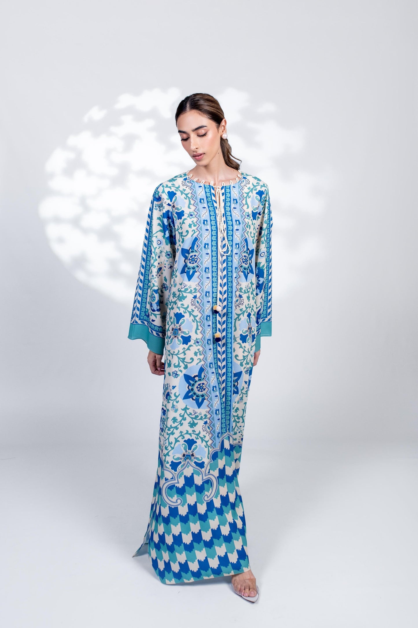 COBALT MOSAIC PREMIUM LONG DRESS