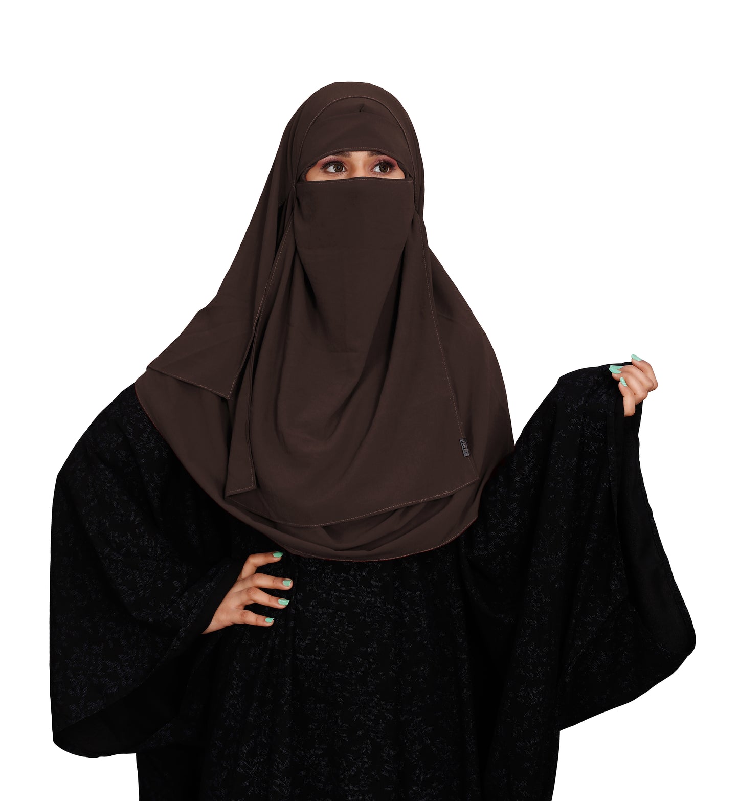 SIGNATURE ELEGANCE TWO LOOP HIJAB AND ONE LAYER NIQAB SET