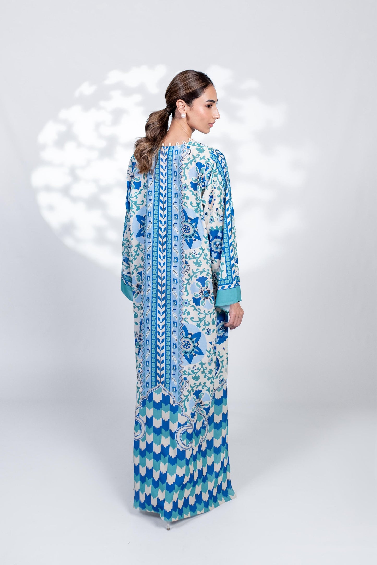 COBALT MOSAIC PREMIUM LONG DRESS