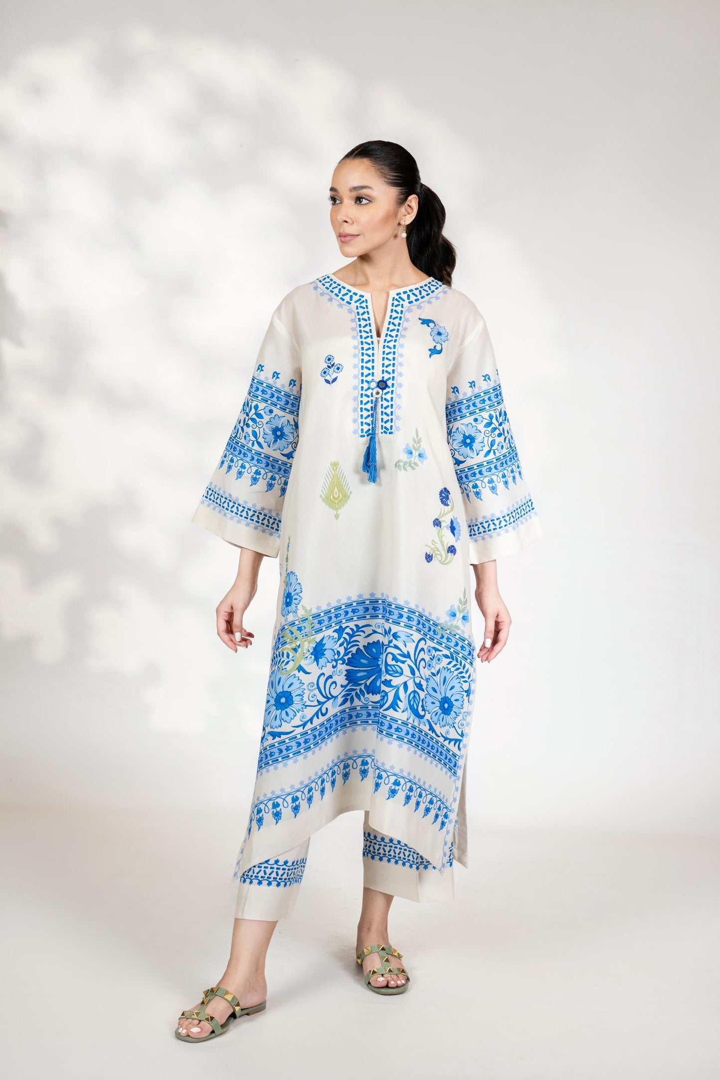 SERENITY GRACE PREMIUM LONG TOP AND PANT SET