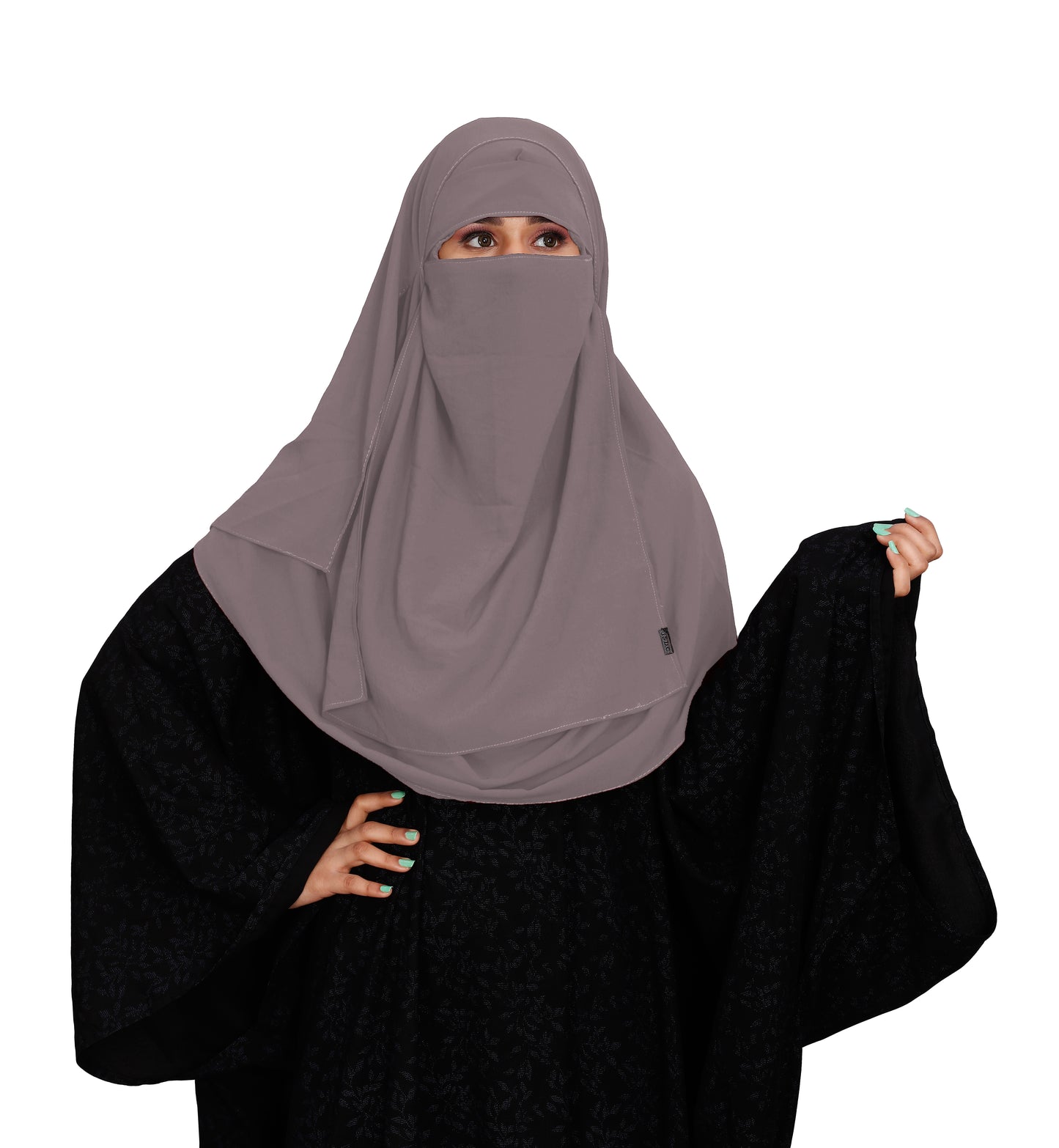 SIGNATURE ELEGANCE TWO LOOP HIJAB AND ONE LAYER NIQAB SET