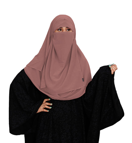 SIGNATURE ELEGANCE TWO LOOP HIJAB AND ONE LAYER NIQAB SET