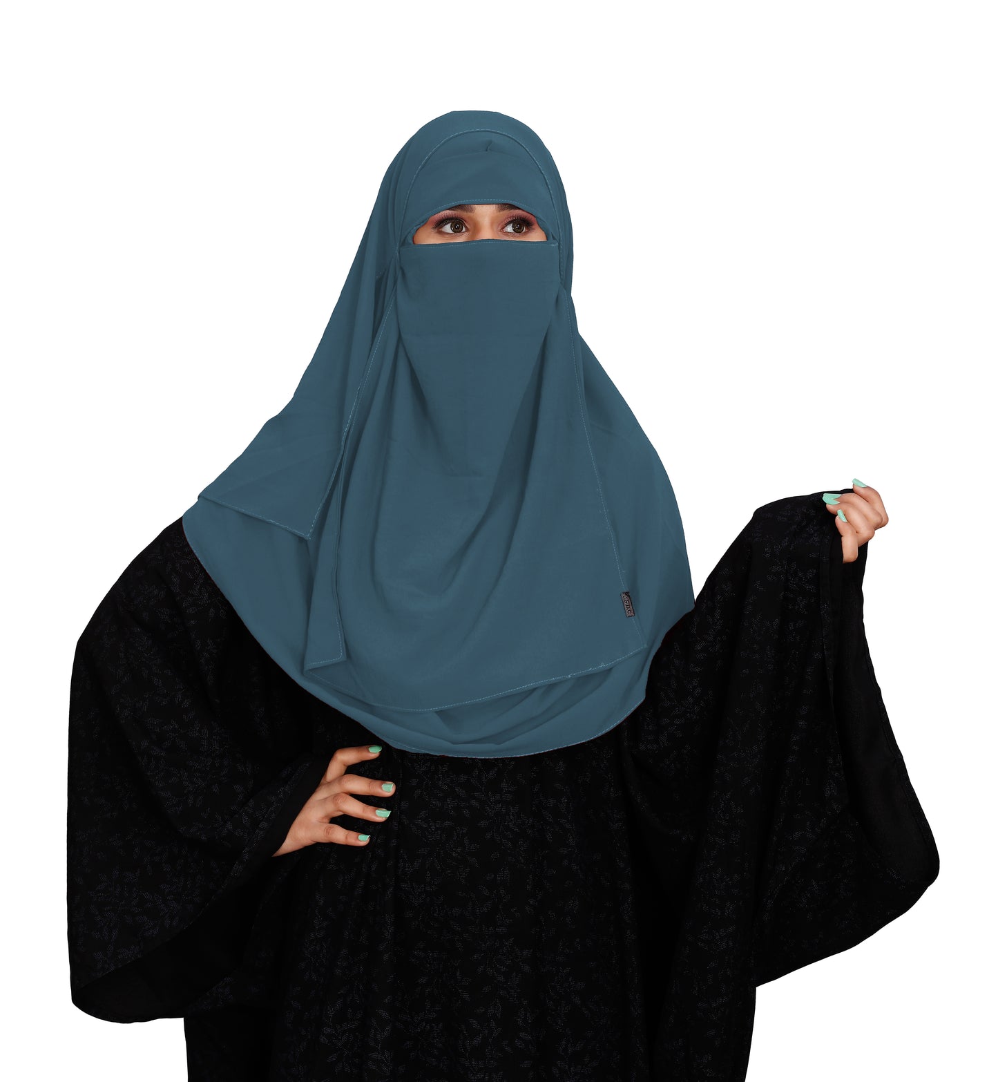 SIGNATURE ELEGANCE TWO LOOP HIJAB AND ONE LAYER NIQAB SET