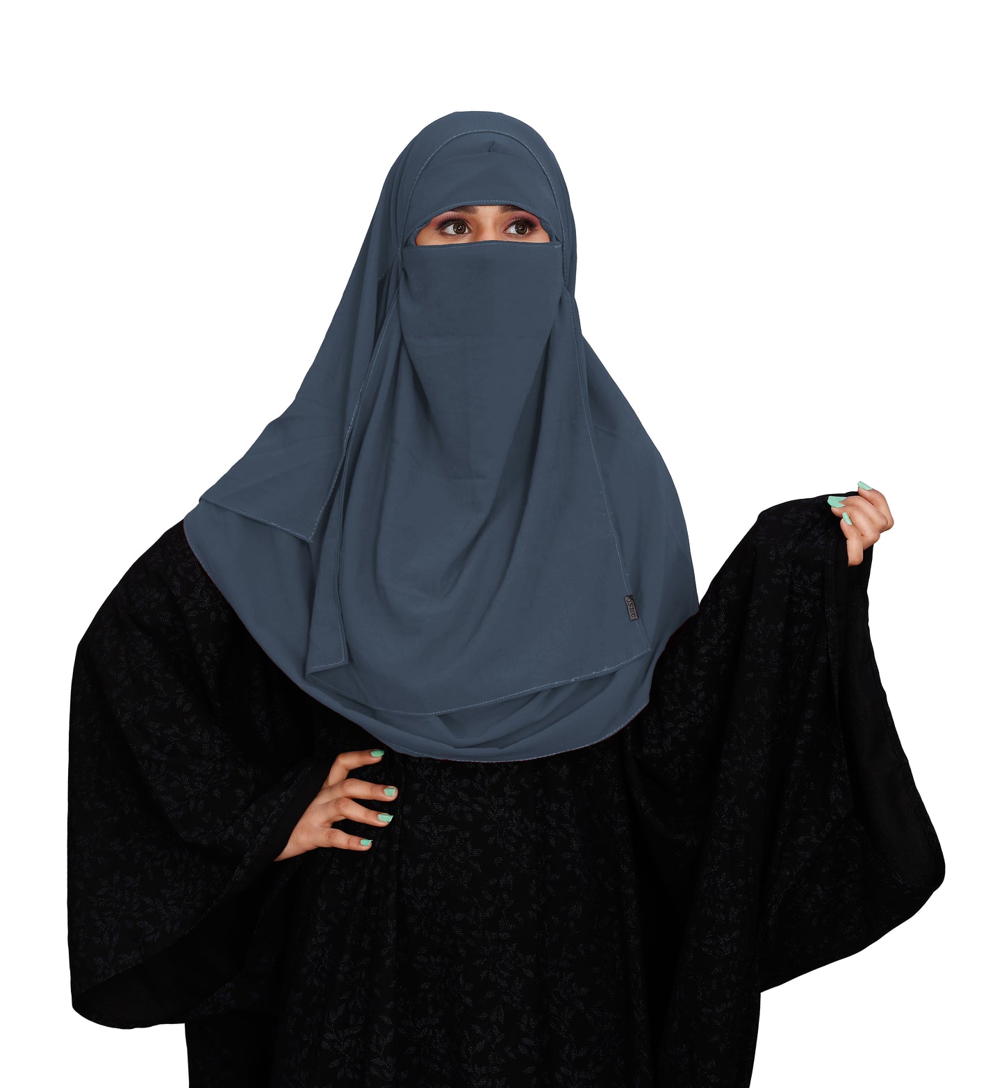 SIGNATURE ELEGANCE TWO LOOP HIJAB AND ONE LAYER NIQAB SET
