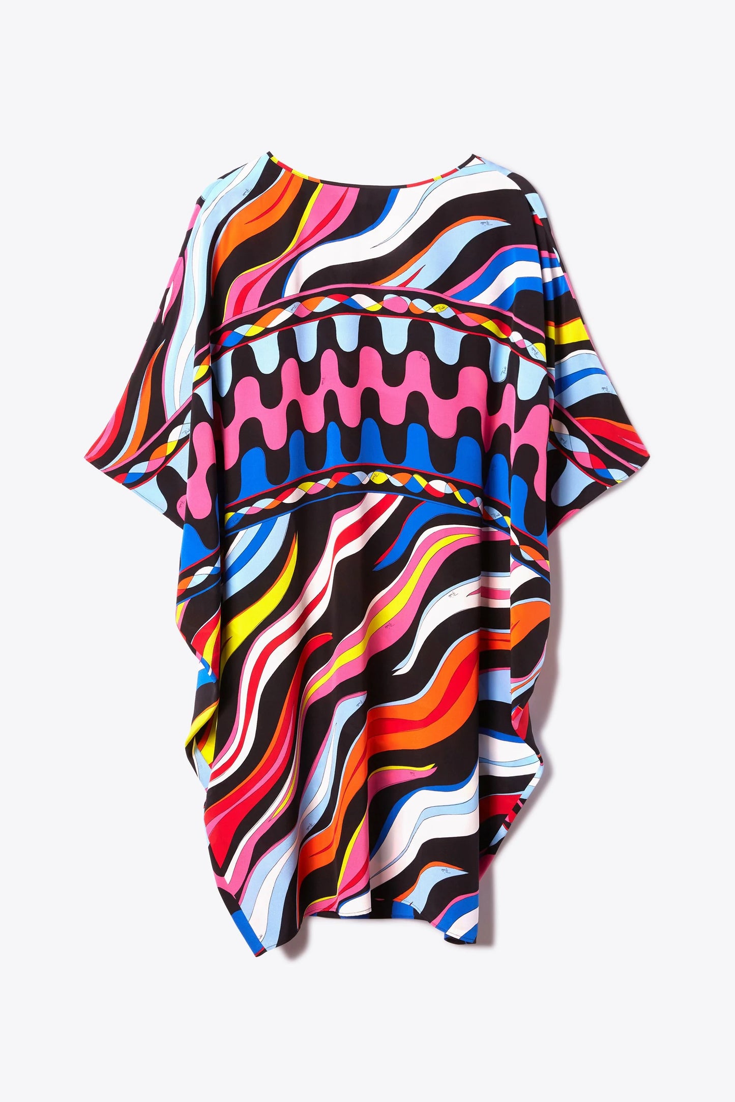 MULTI-COLOUR ABSTRACT PRINTED PREMIUM BACK CUT KAFTAN