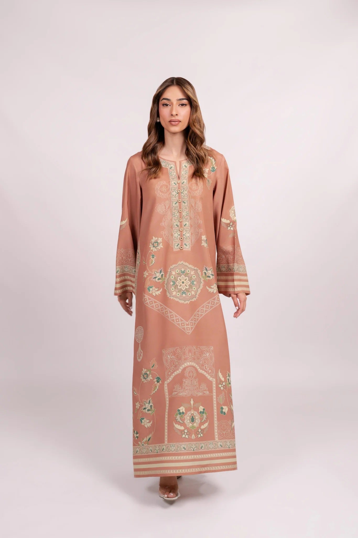 EARTHEN TONE PREMIUM LONG DRESS