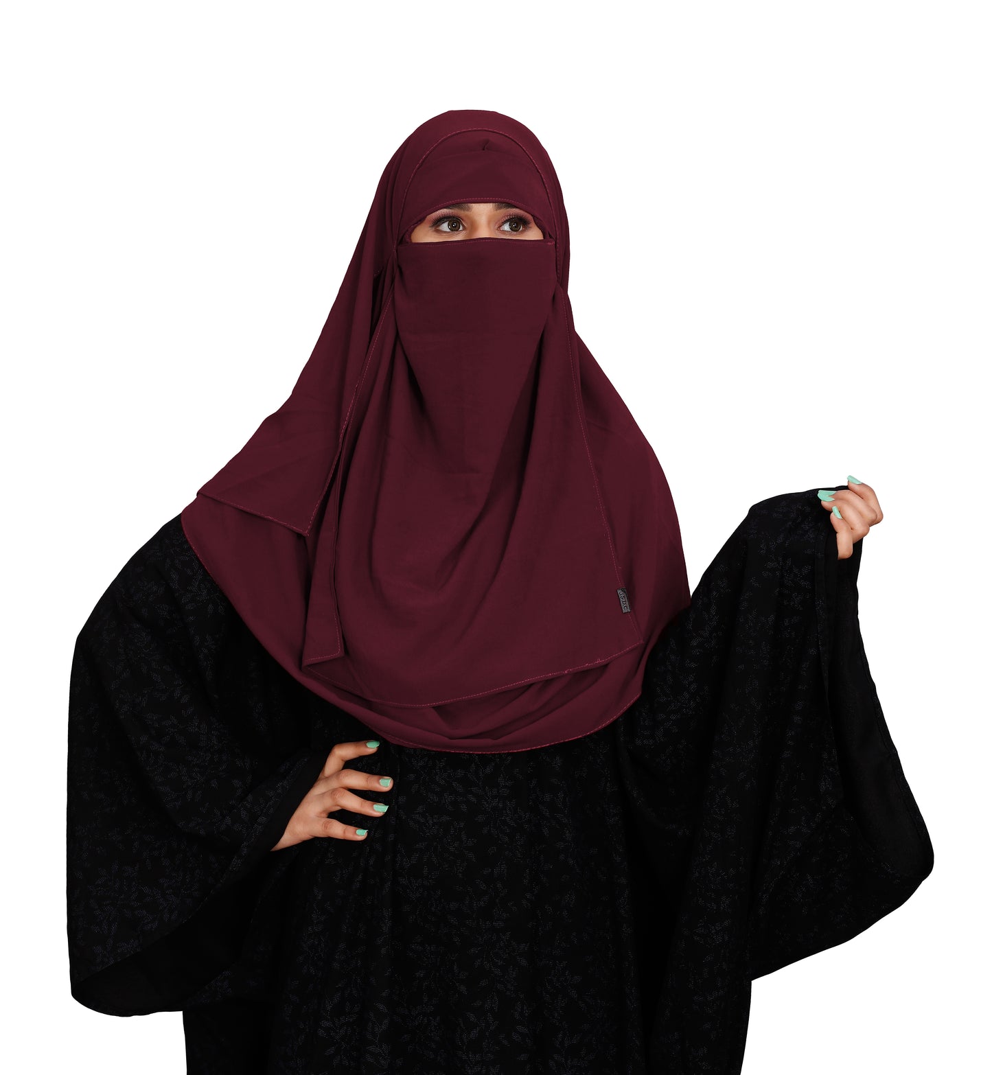SIGNATURE ELEGANCE TWO LOOP HIJAB AND ONE LAYER NIQAB SET