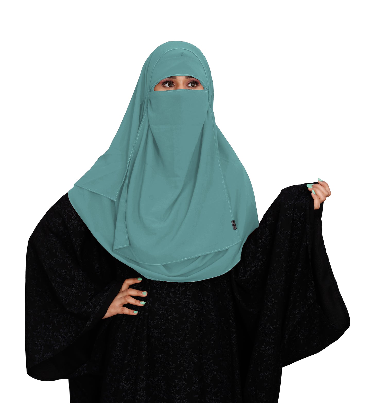 SIGNATURE ELEGANCE TWO LOOP HIJAB AND ONE LAYER NIQAB SET
