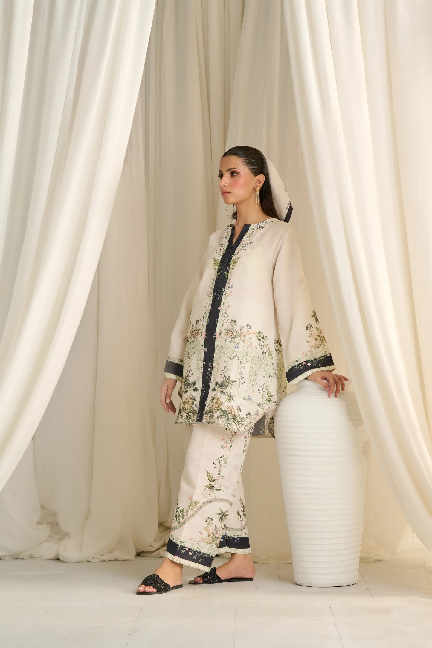 BOHO IVORY ELEGANT COORD SET