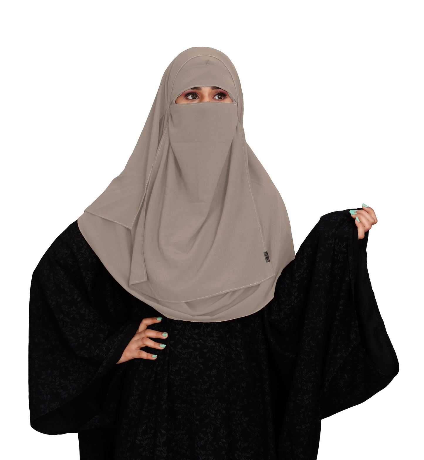 SIGNATURE ELEGANCE TWO LOOP HIJAB AND ONE LAYER NIQAB SET