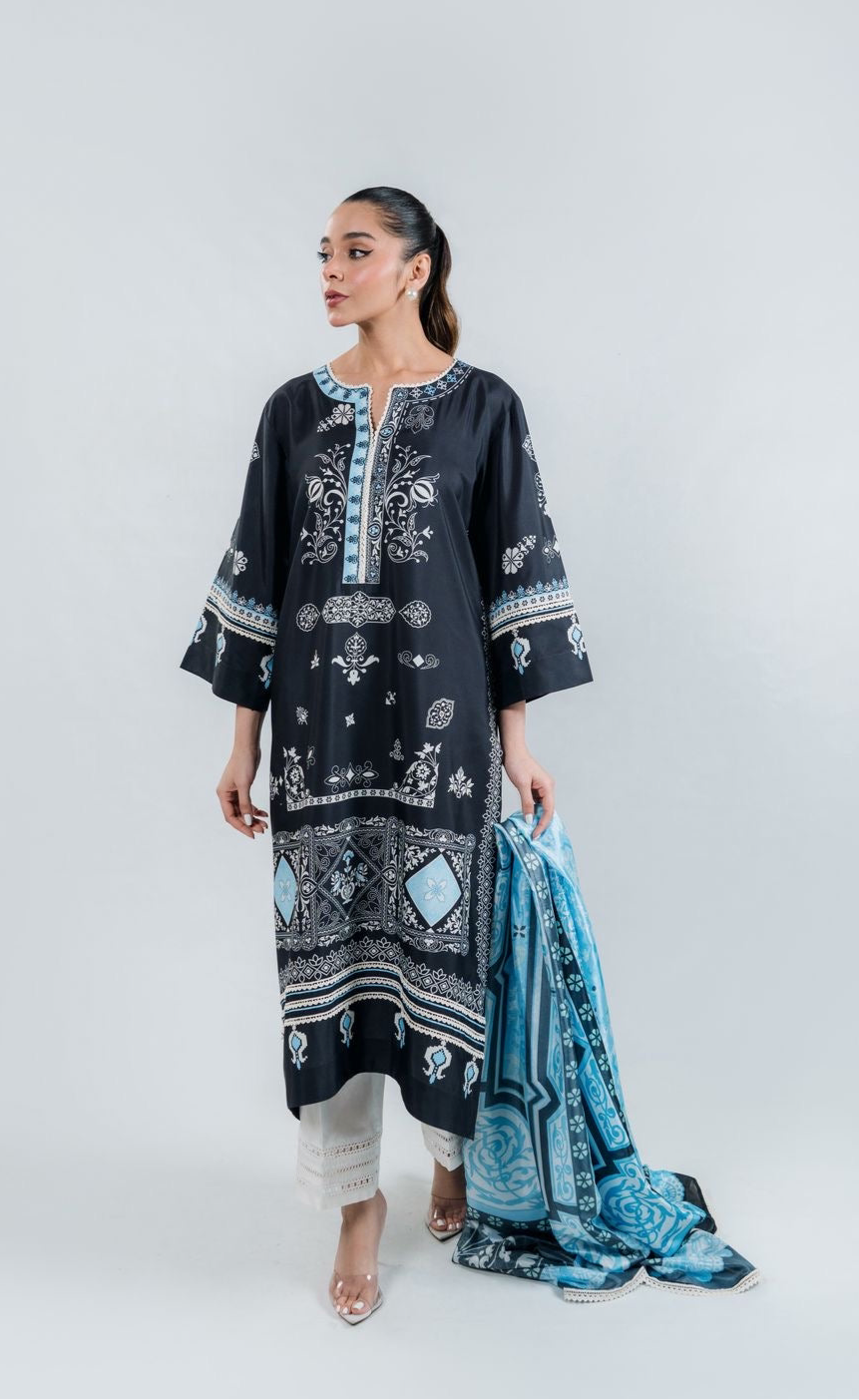 EVA LAWN LUXURY TOP AND  PANT SET