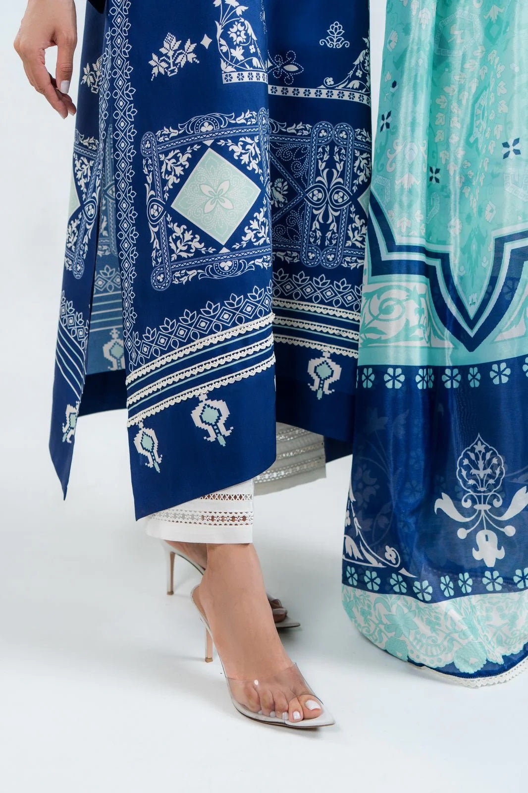 EVA LAWN LUXURY TOP AND  PANT SET