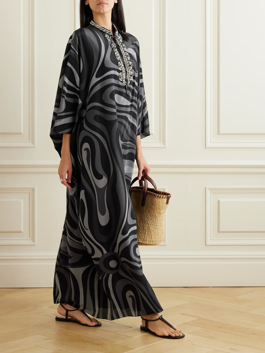 EGYPTIAN NOBU PREMIUM HANWORK LONG KAFTAN