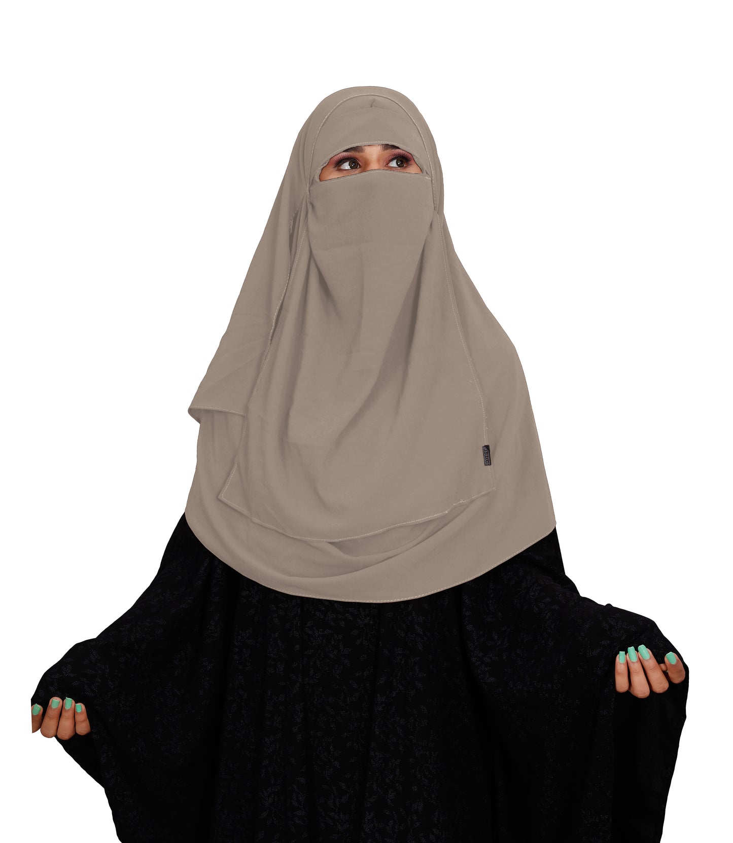 SIGNATURE ELEGANCE TWO LOOP HIJAB AND ONE LAYER NIQAB SET