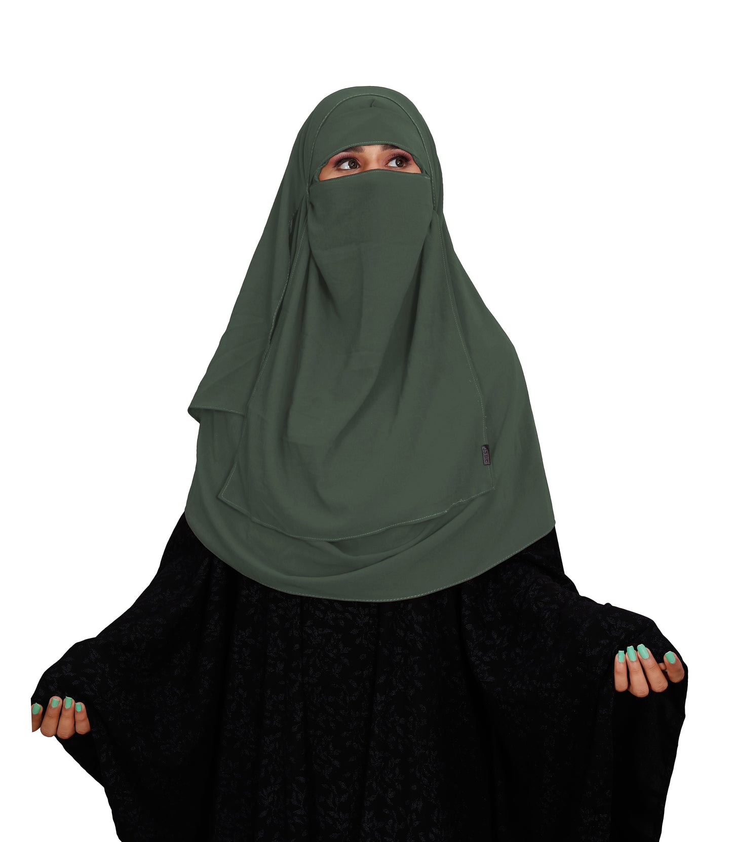 SIGNATURE ELEGANCE TWO LOOP HIJAB AND ONE LAYER NIQAB SET