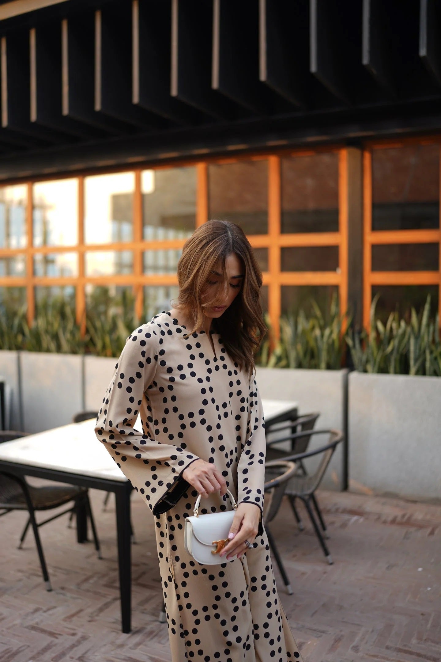 POLKA FUSION PREMIUM LONG DRESS WITH PANT