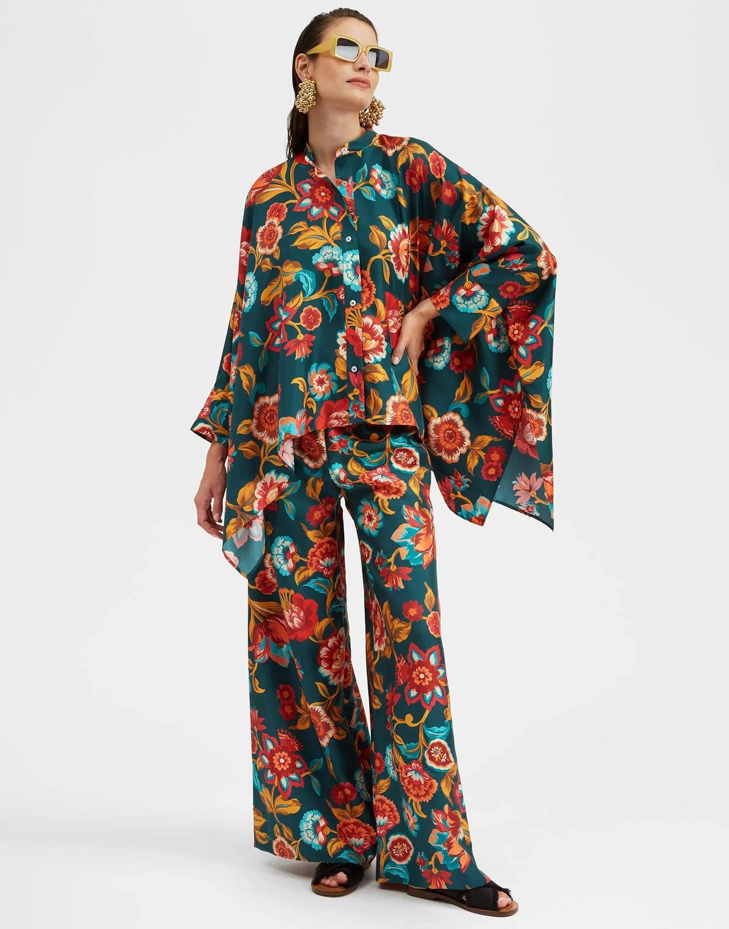 BOHEMIAN FLORAL BLEND CO0ORD SET