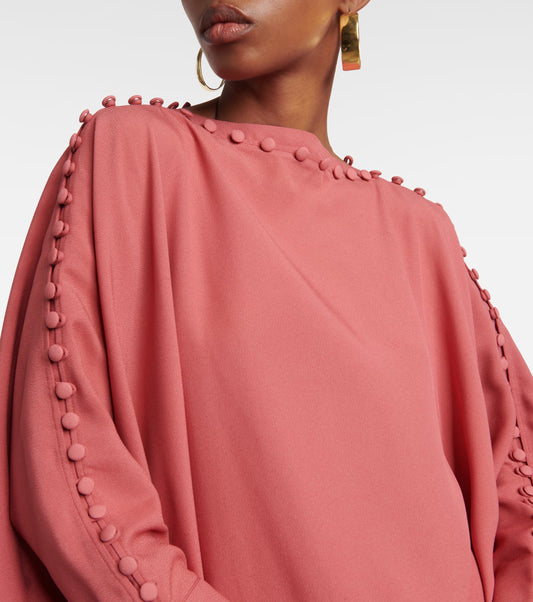 MODERN ELEGANCE BUTTON STYLE CLOSURE LONG KAFTAN