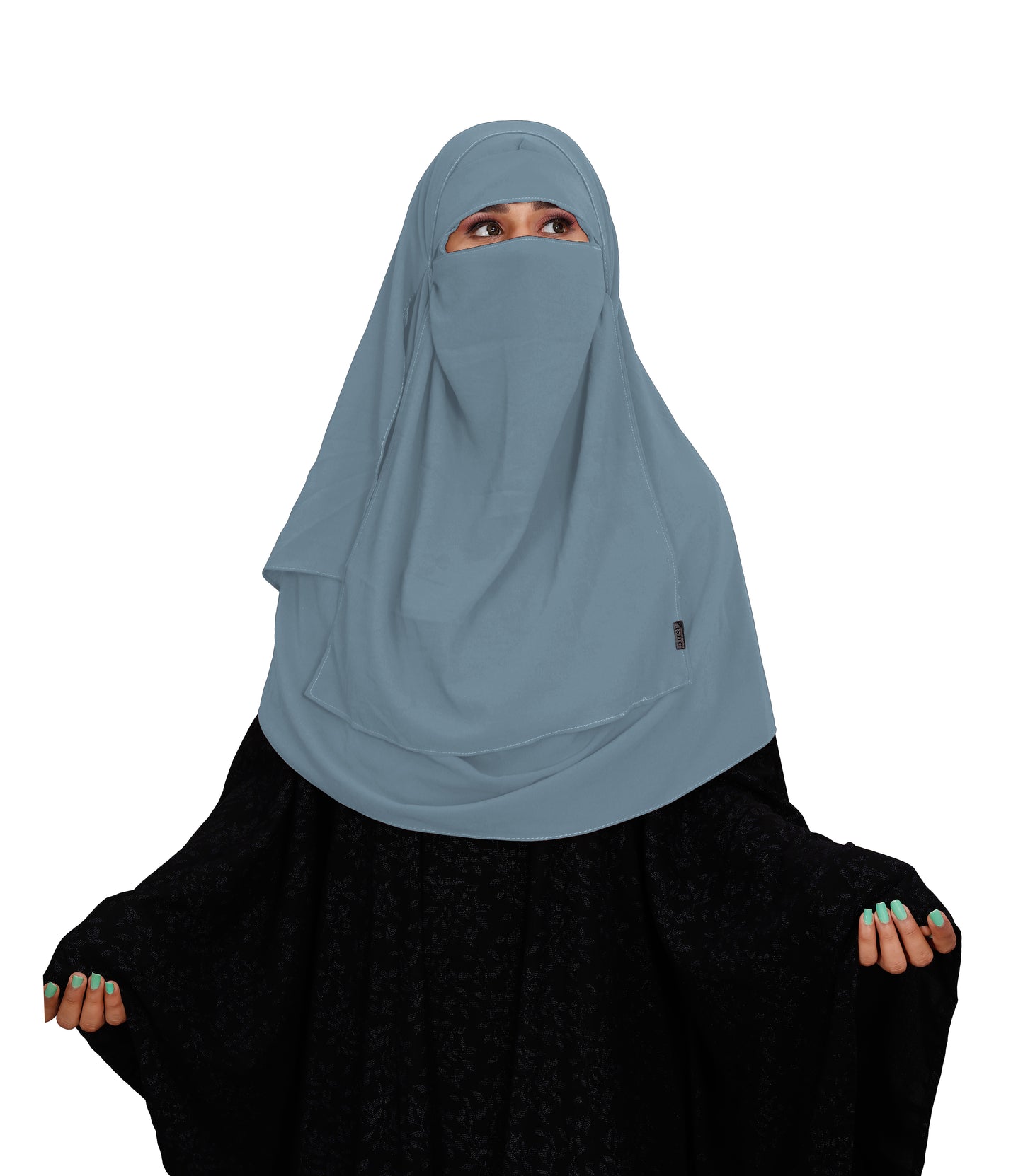 SIGNATURE ELEGANCE TWO LOOP HIJAB AND ONE LAYER NIQAB SET