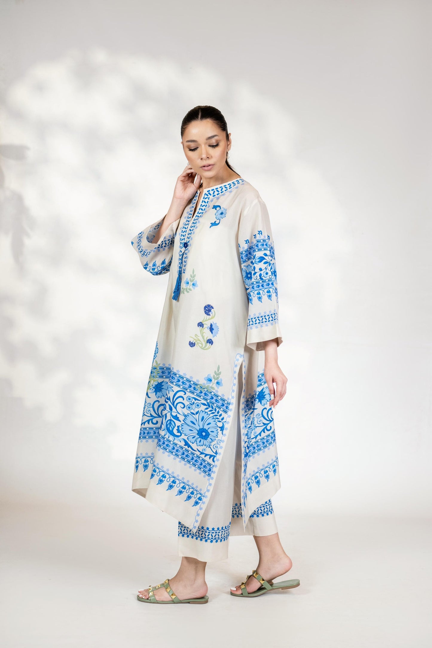 SERENITY GRACE PREMIUM LONG TOP AND PANT SET