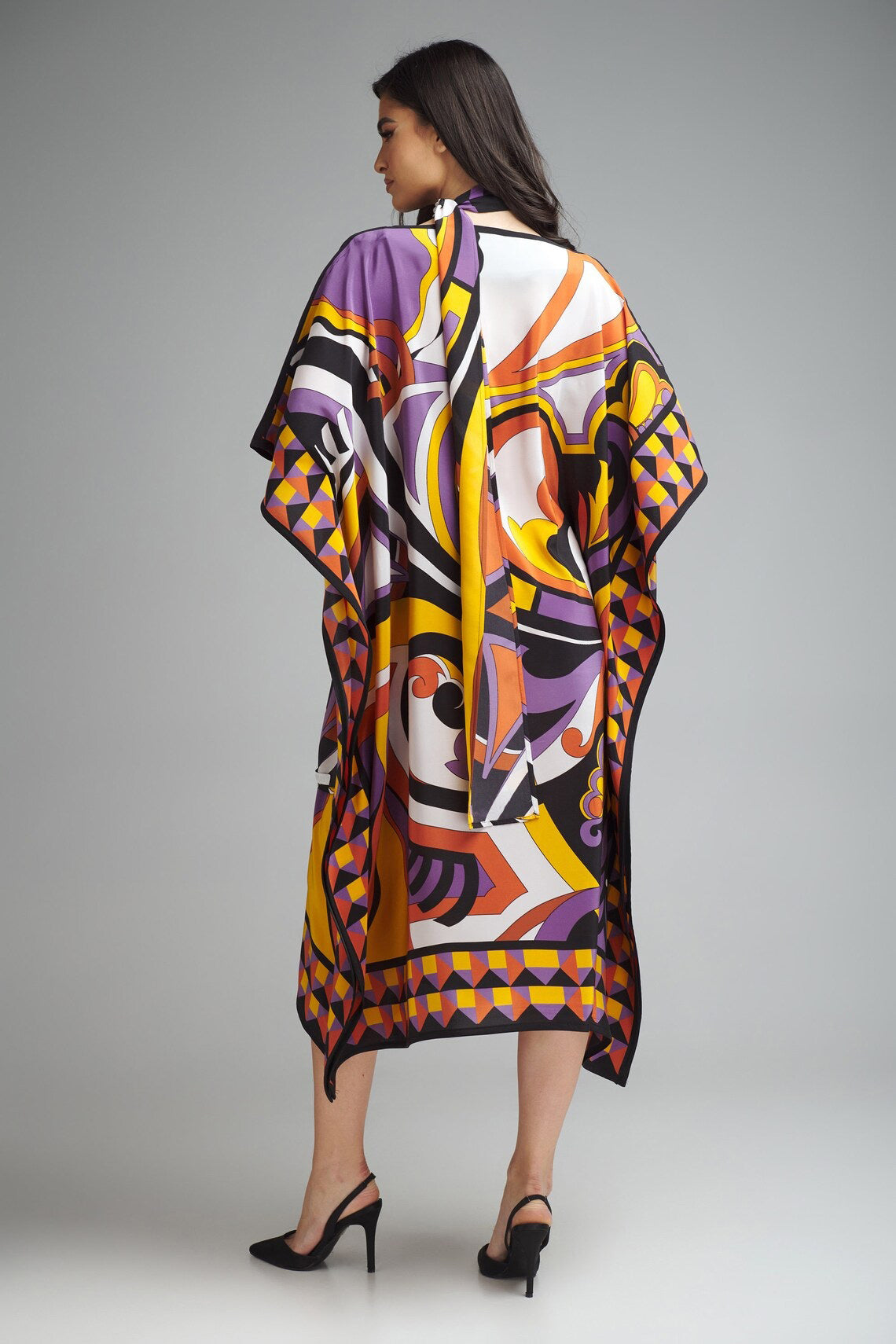 PIDGEOT WING DIAMOND CREPE KAFTAN