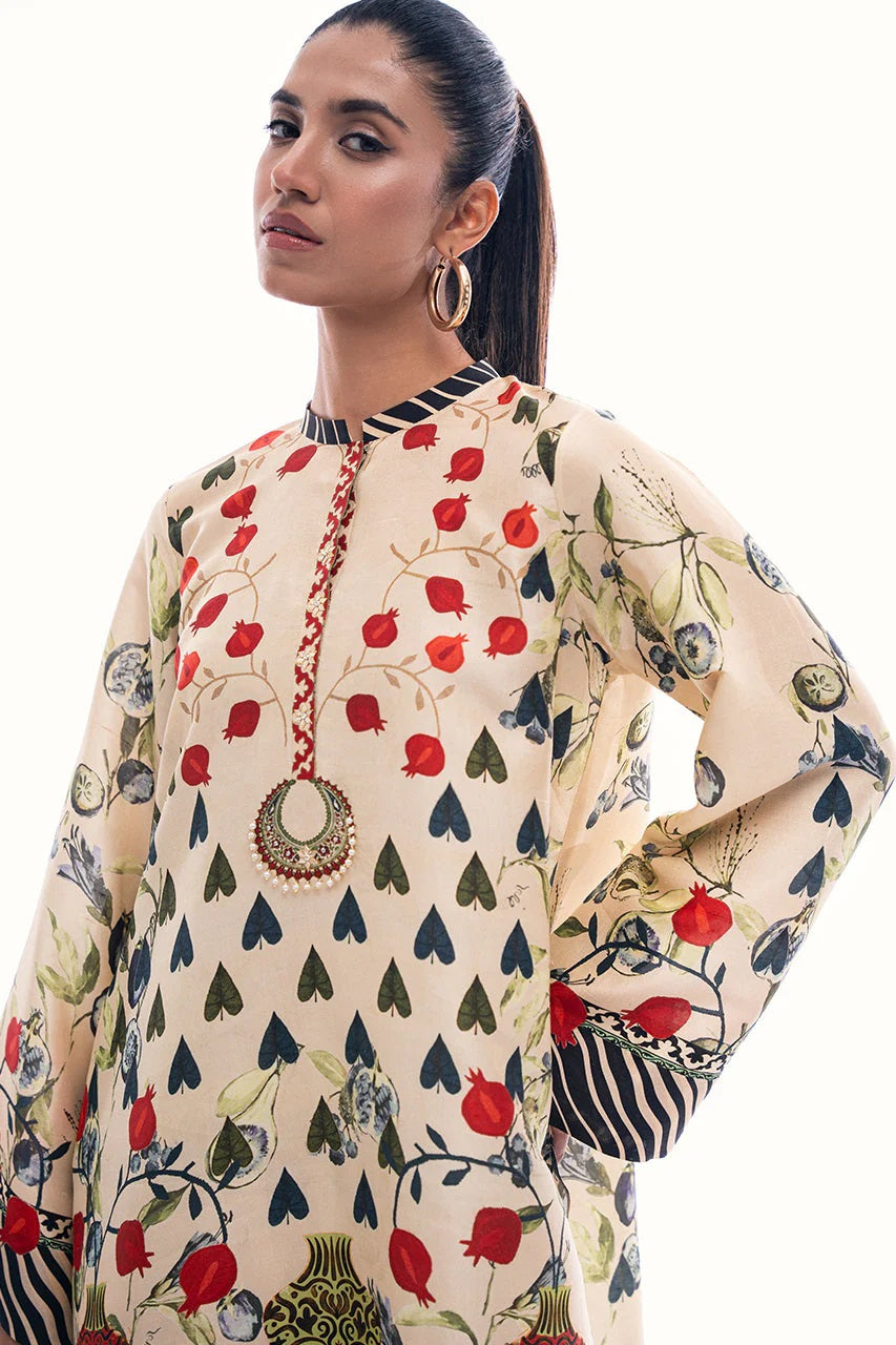 FLORAL HANDWORK ELEGANCE TUNIC SET