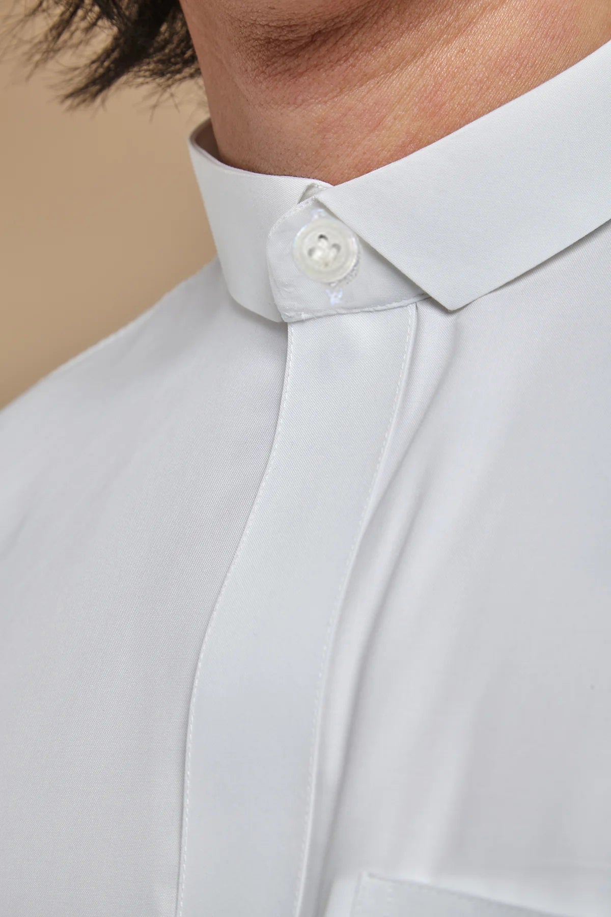 PREMIUM EGYPTIAN TUXEDO COLLAR COTTON FIT STYLE THOBE