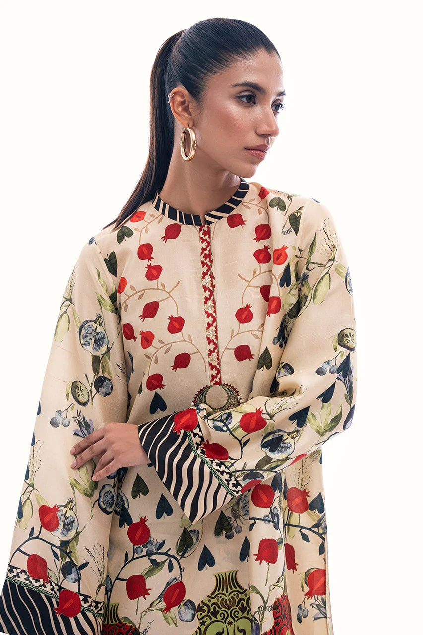 FLORAL HANDWORK ELEGANCE TUNIC SET