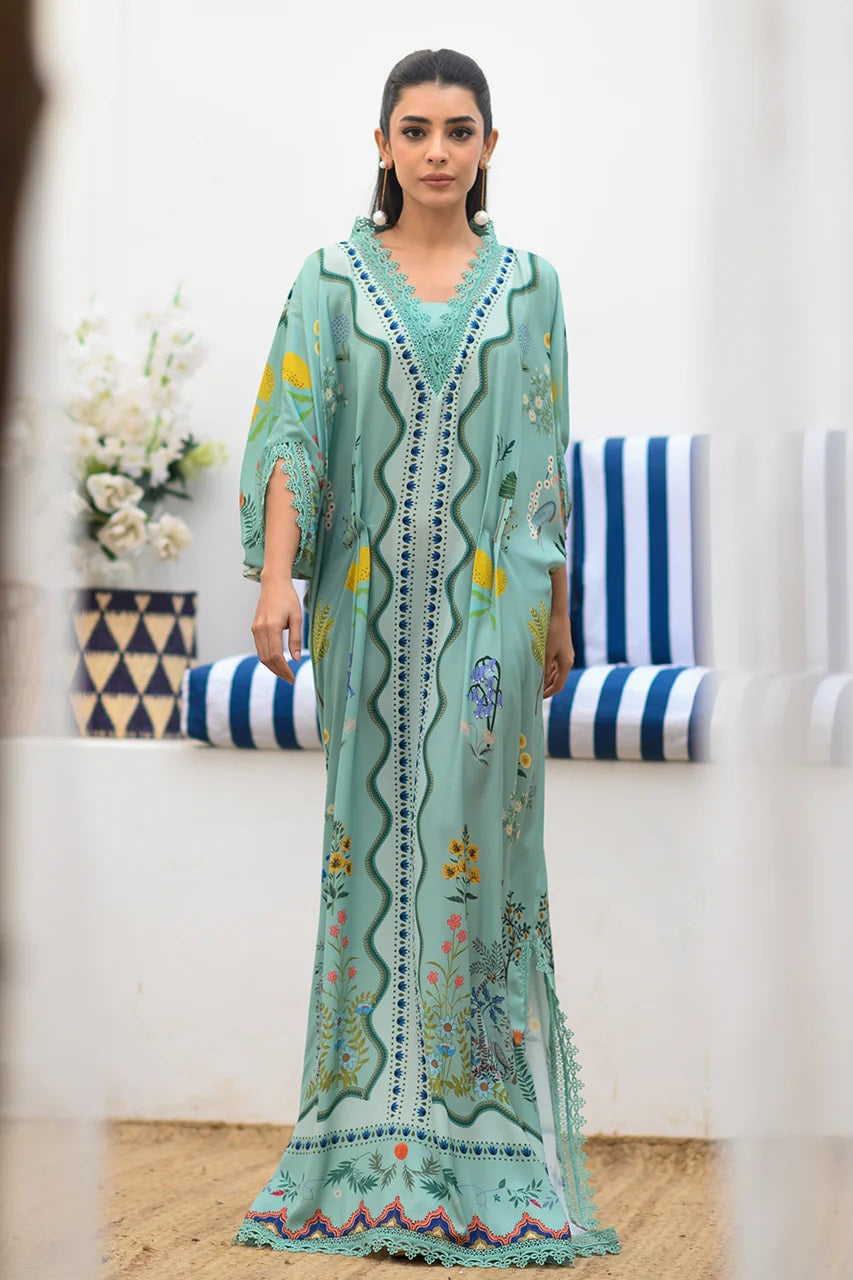 SEREN TURQUOISE PREMIUM LONG DRESS