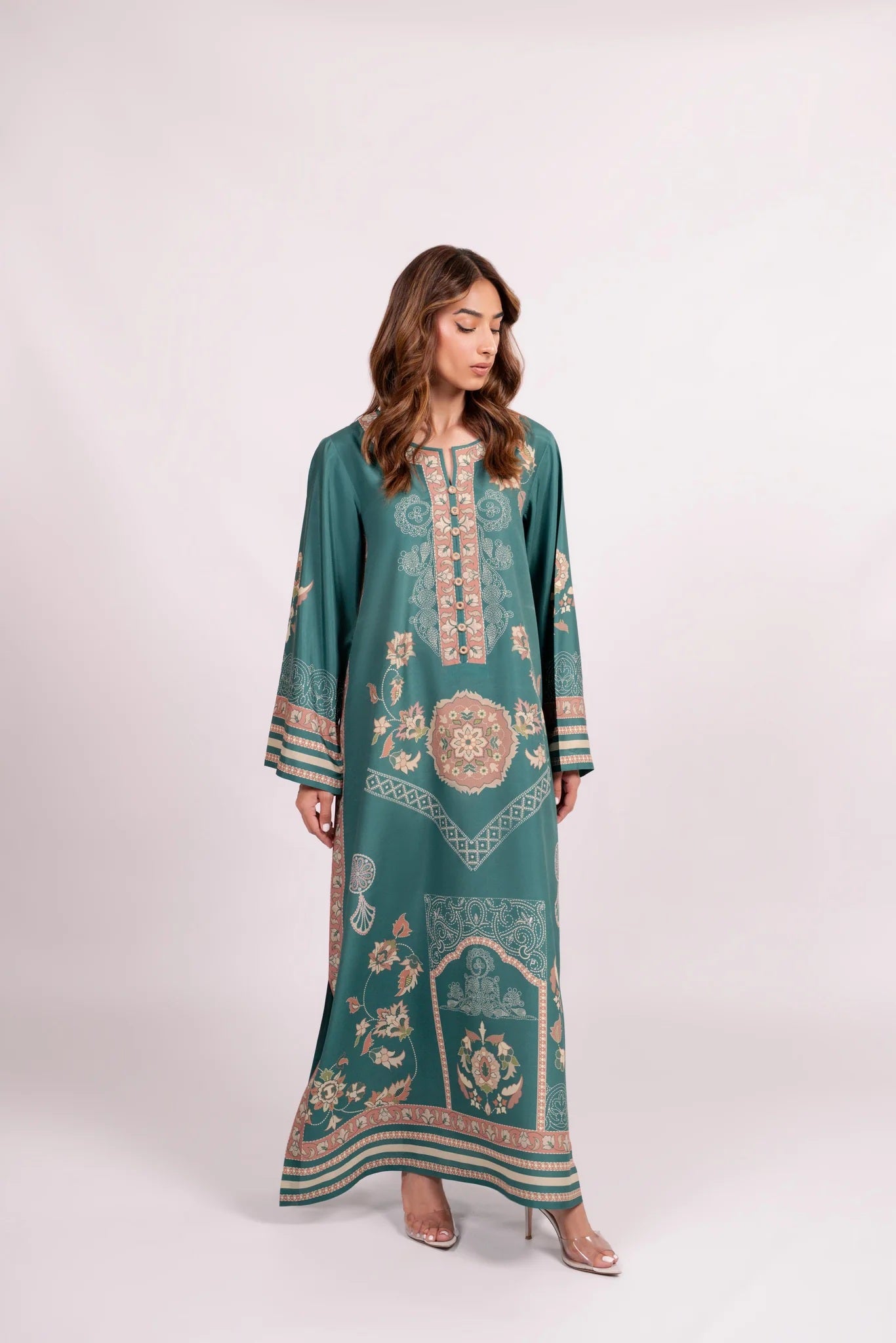 EARTHEN TONE PREMIUM LONG DRESS