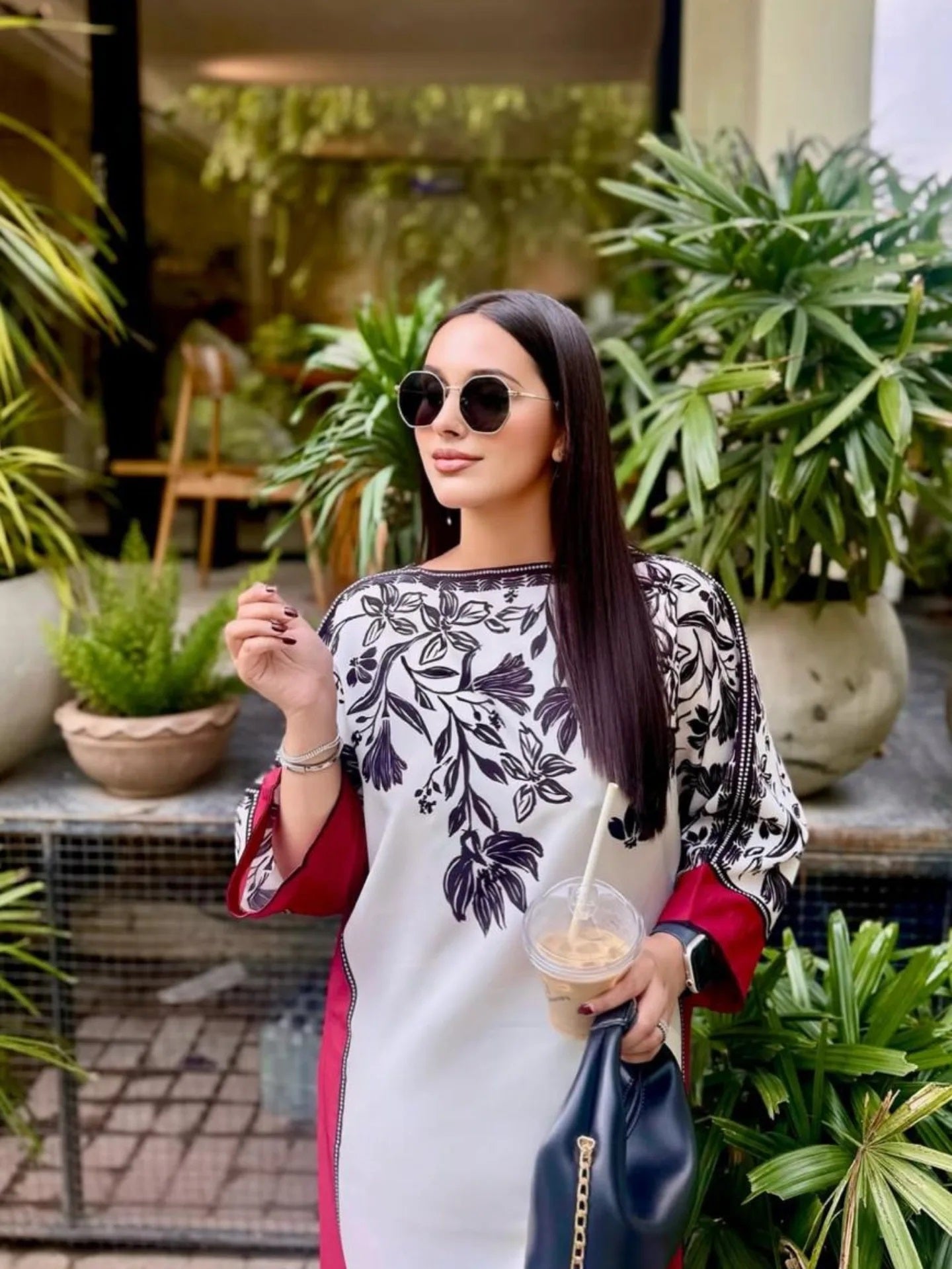 BISTRO NOIR PREMIUM LONG DRESS AND PANT SET