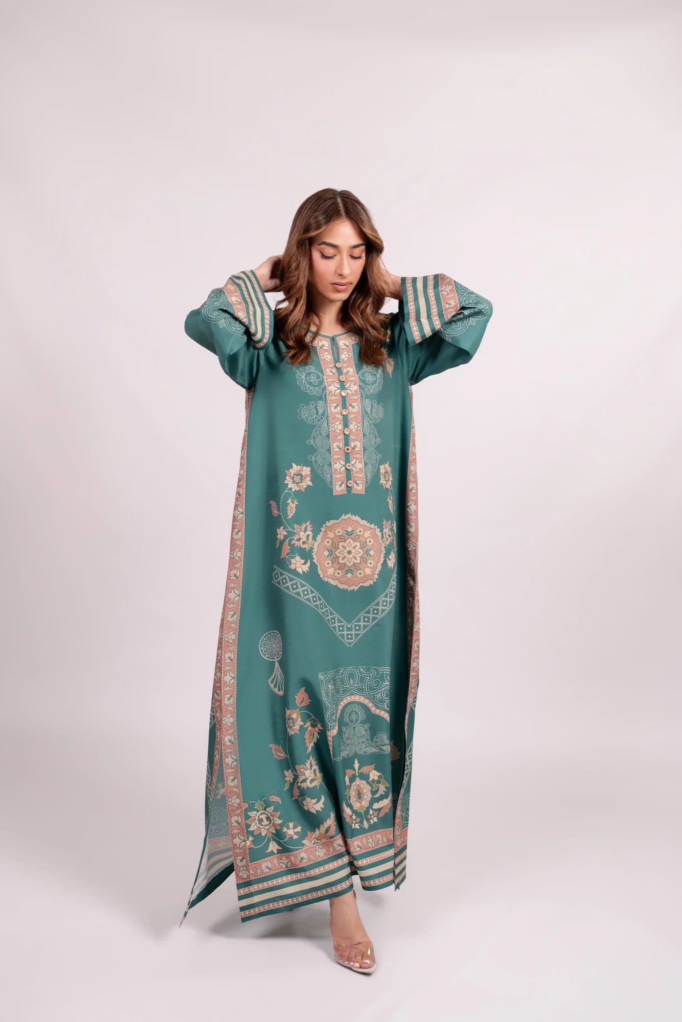 EARTHEN TONE PREMIUM LONG DRESS