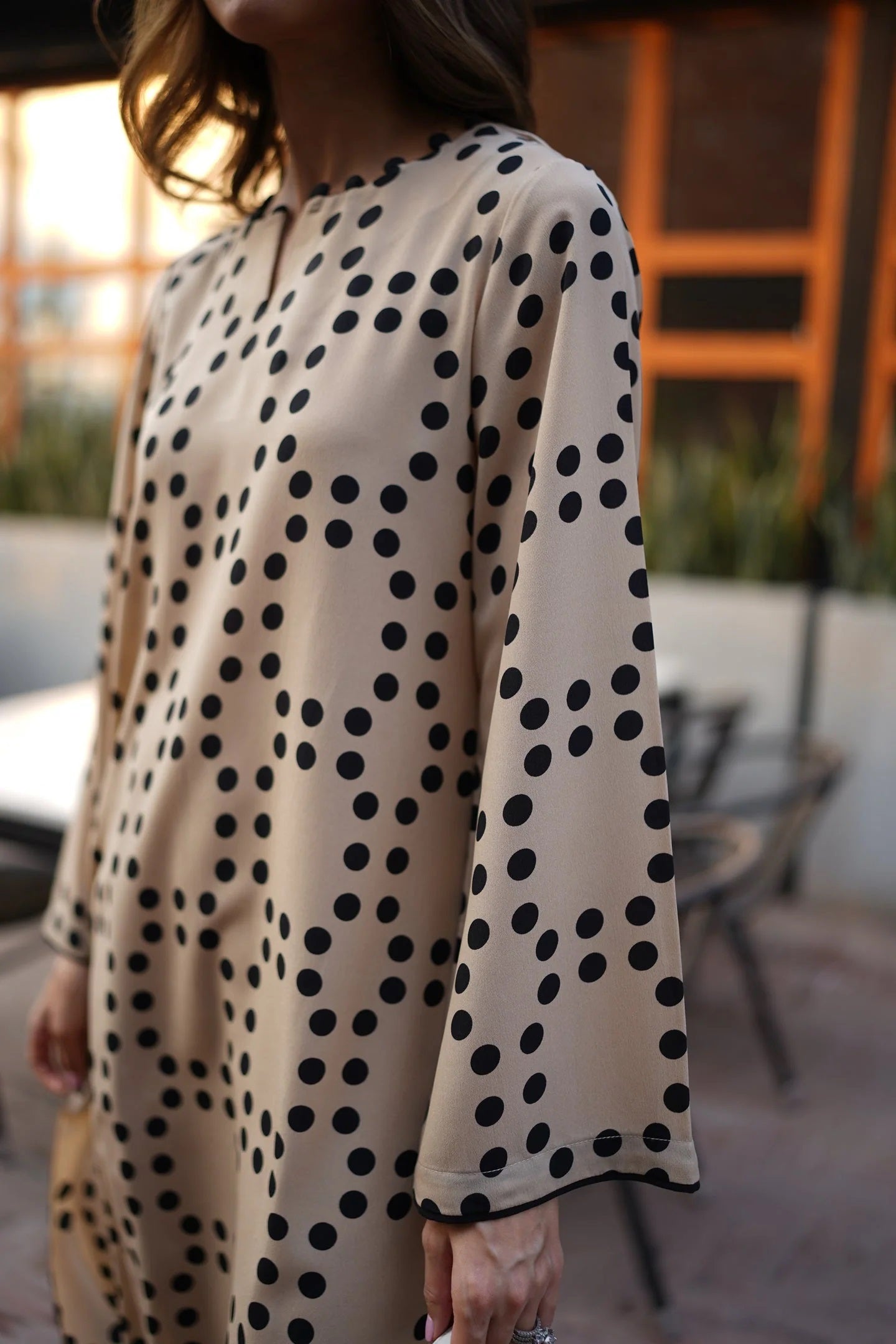 POLKA FUSION PREMIUM LONG DRESS WITH PANT