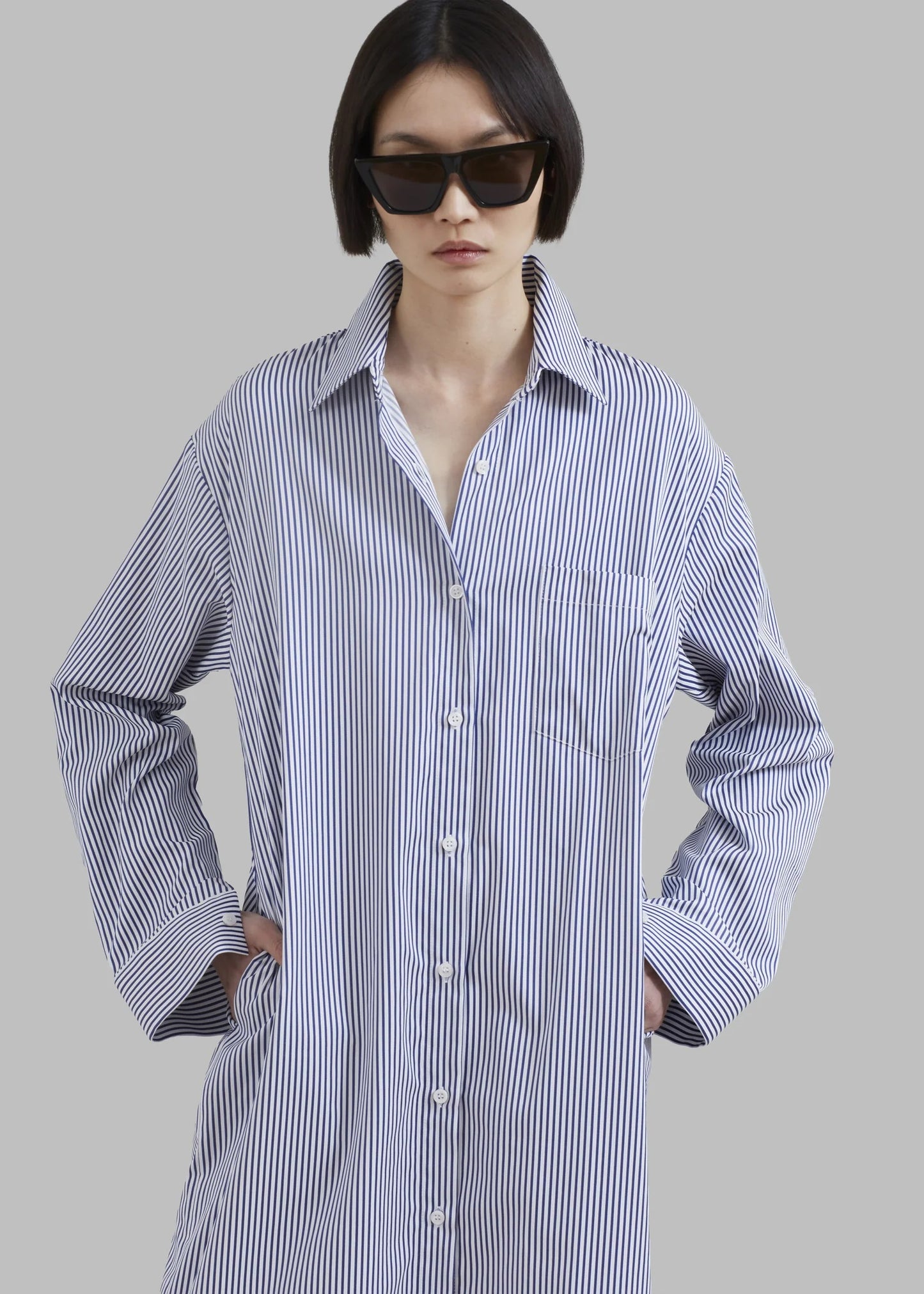 HIGH QUALITY RAYON BLEND LONG SHIRT WITH SLIT CUT