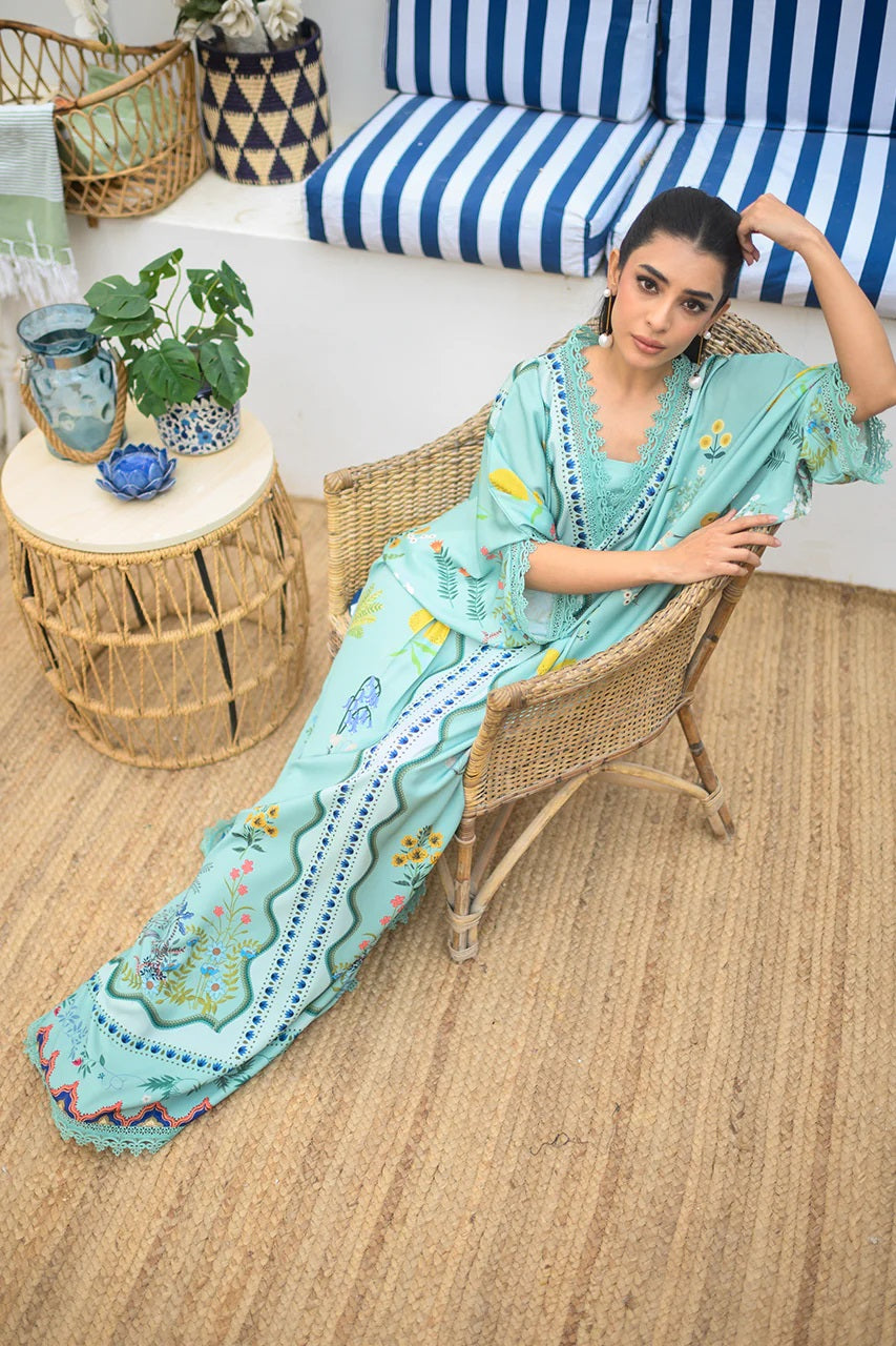 SEREN TURQUOISE PREMIUM LONG DRESS